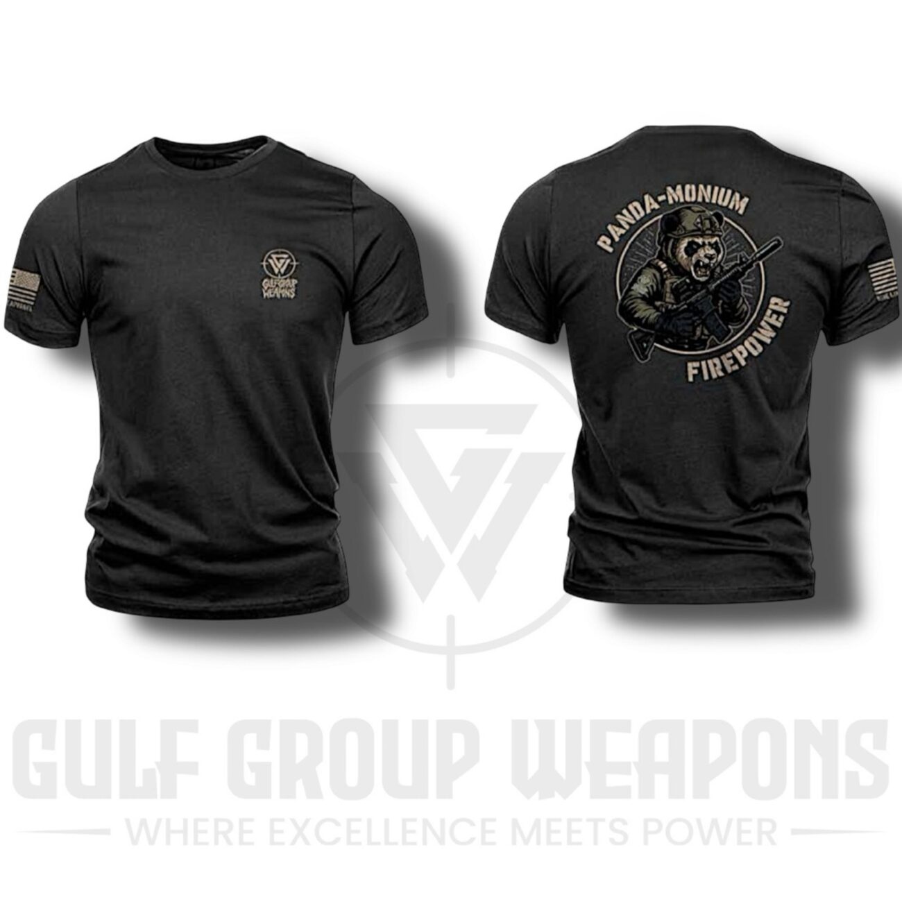 Gulf Group Weapons x Nine Line Apparel "Panda-Monium" T-Shirt (Sizes M, L, XL, XXL)