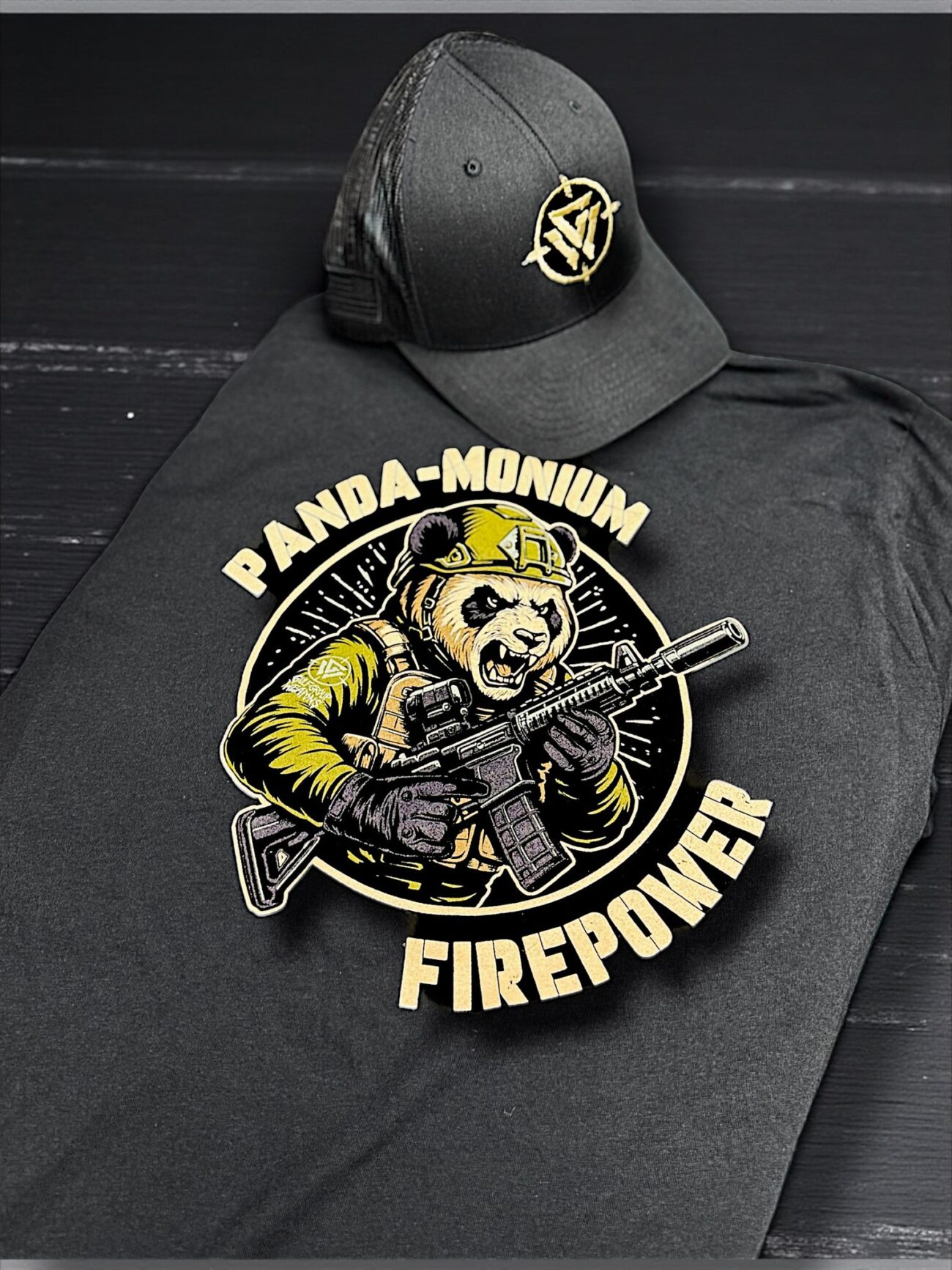 Gulf Group Weapons x Nine Line Apparel "Panda-Monium" T-Shirt (Sizes M, L, XL, XXL) - Image 2