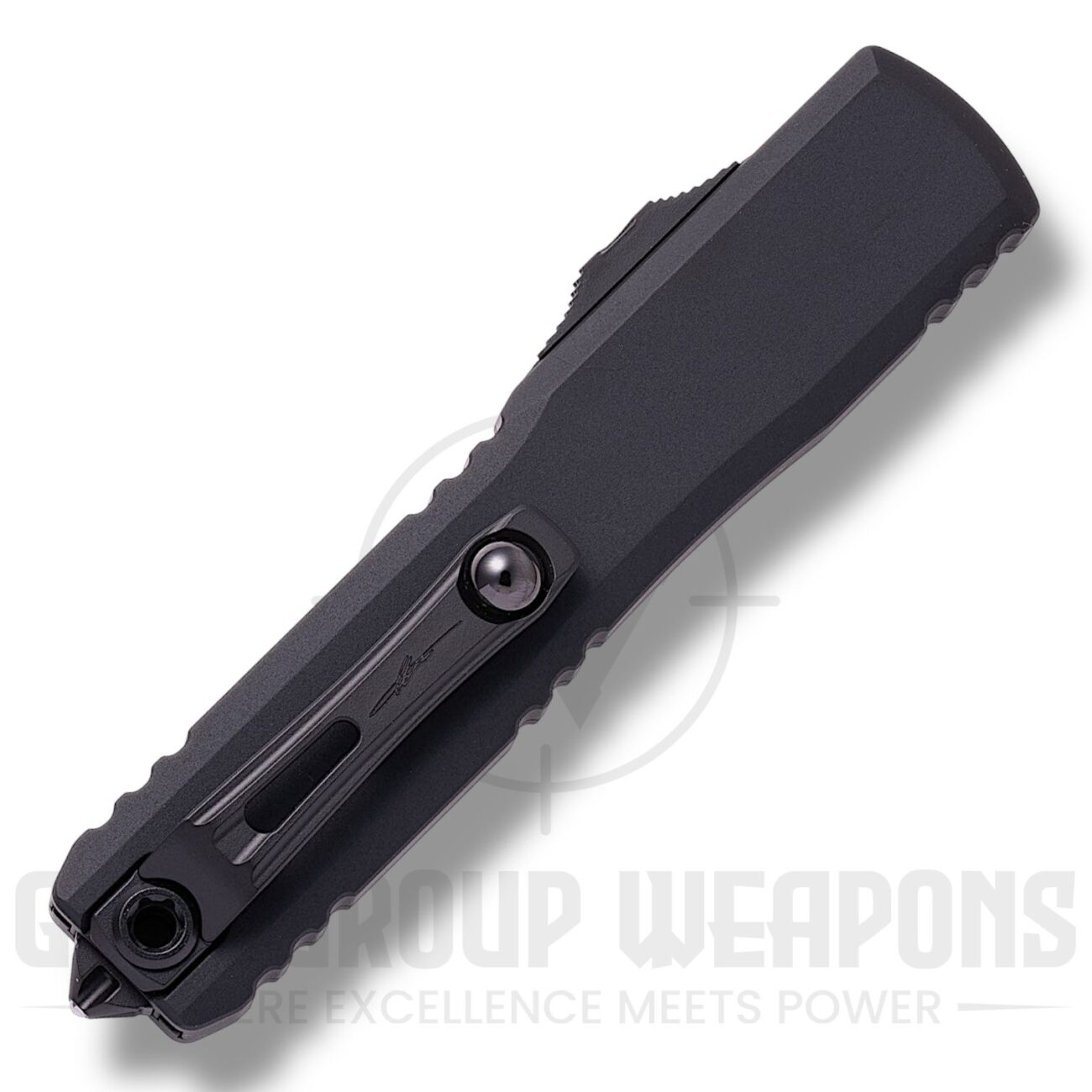 Microtech ULTRATECH GEN III ZBP HELLHOUND STANDARD BLACK TACTICAL SIGNATURE SERIES (1119-1TS) - Image 2