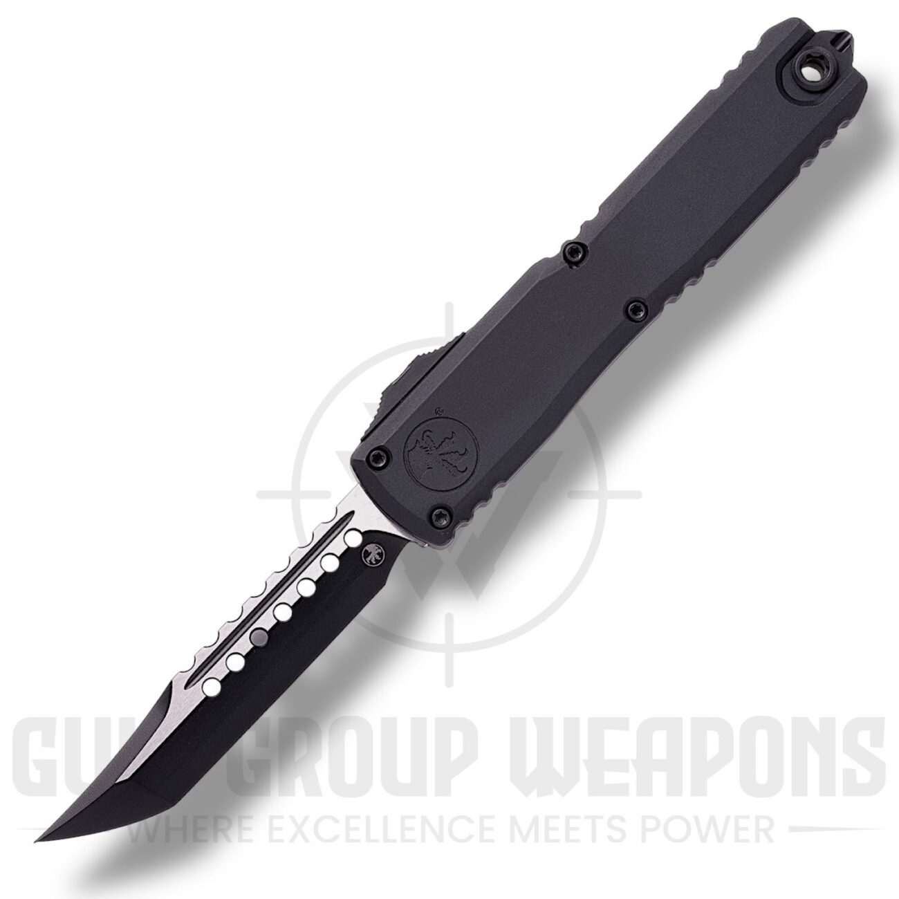 Microtech ULTRATECH GEN III ZBP HELLHOUND STANDARD BLACK TACTICAL SIGNATURE SERIES (1119-1TS)