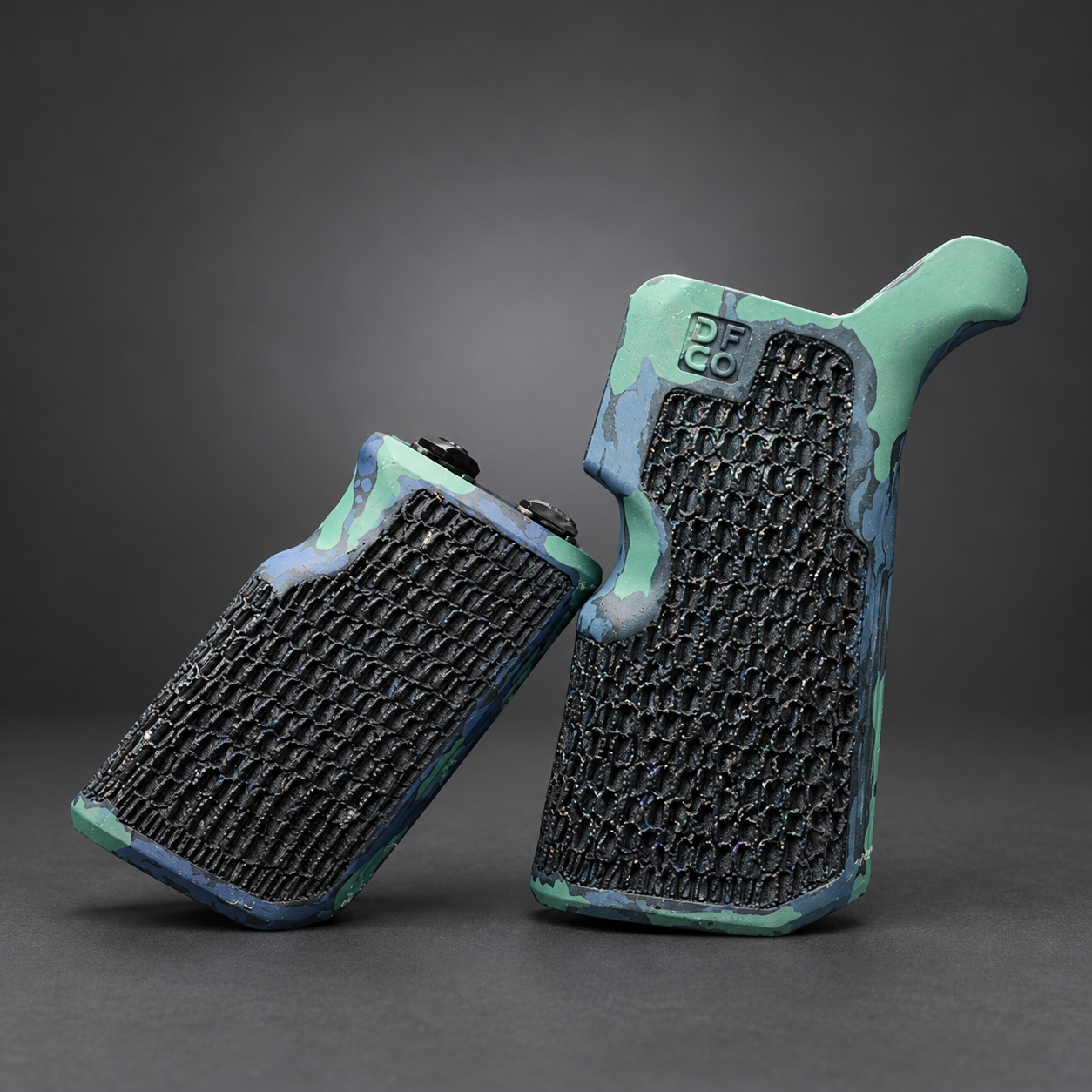 GGW Customs Blue Camo — Hand-Stippled DFCO Grip - Image 4