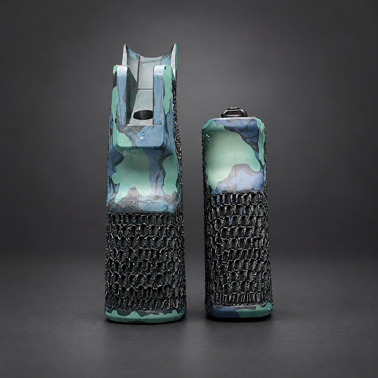 GGW Customs Blue Camo — Hand-Stippled DFCO Grip - Image 3