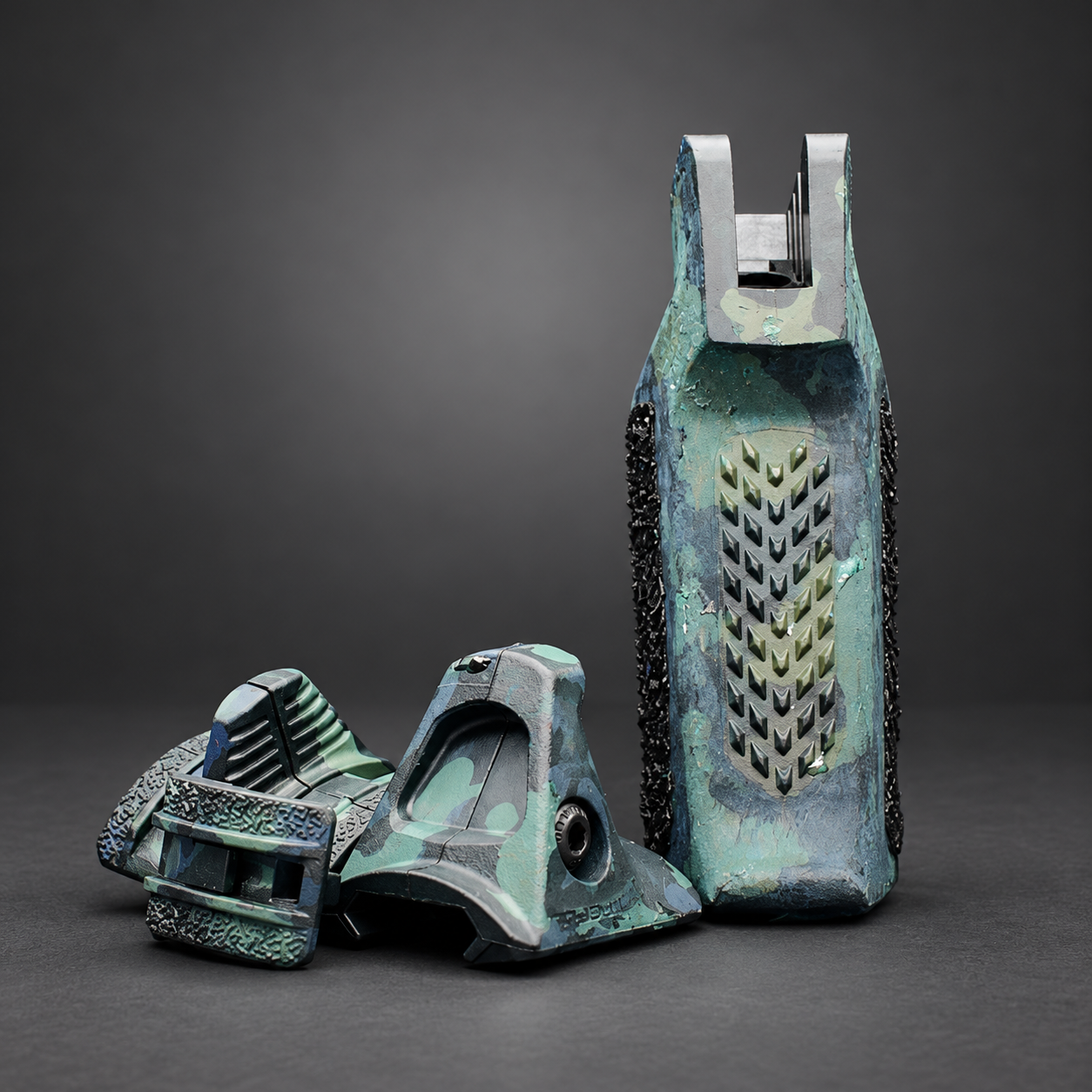 GGW Customs Blue Camo — Hand-Stippled Amend2 & Magpul Picatinny Combo - Image 3